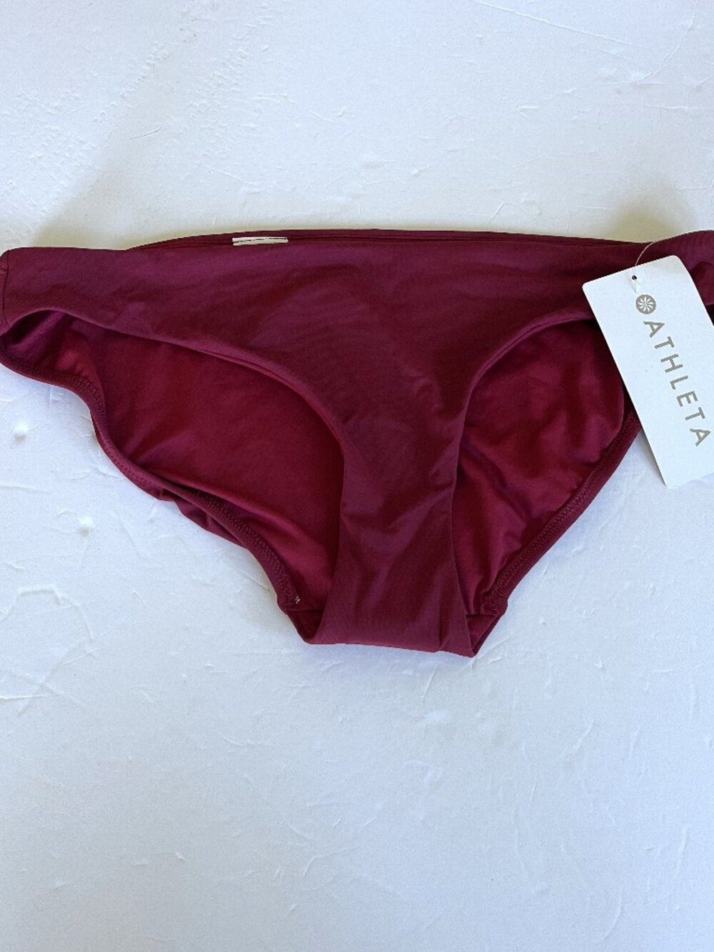 New Women's Athleta Maroon Bikini Bottoms Size M